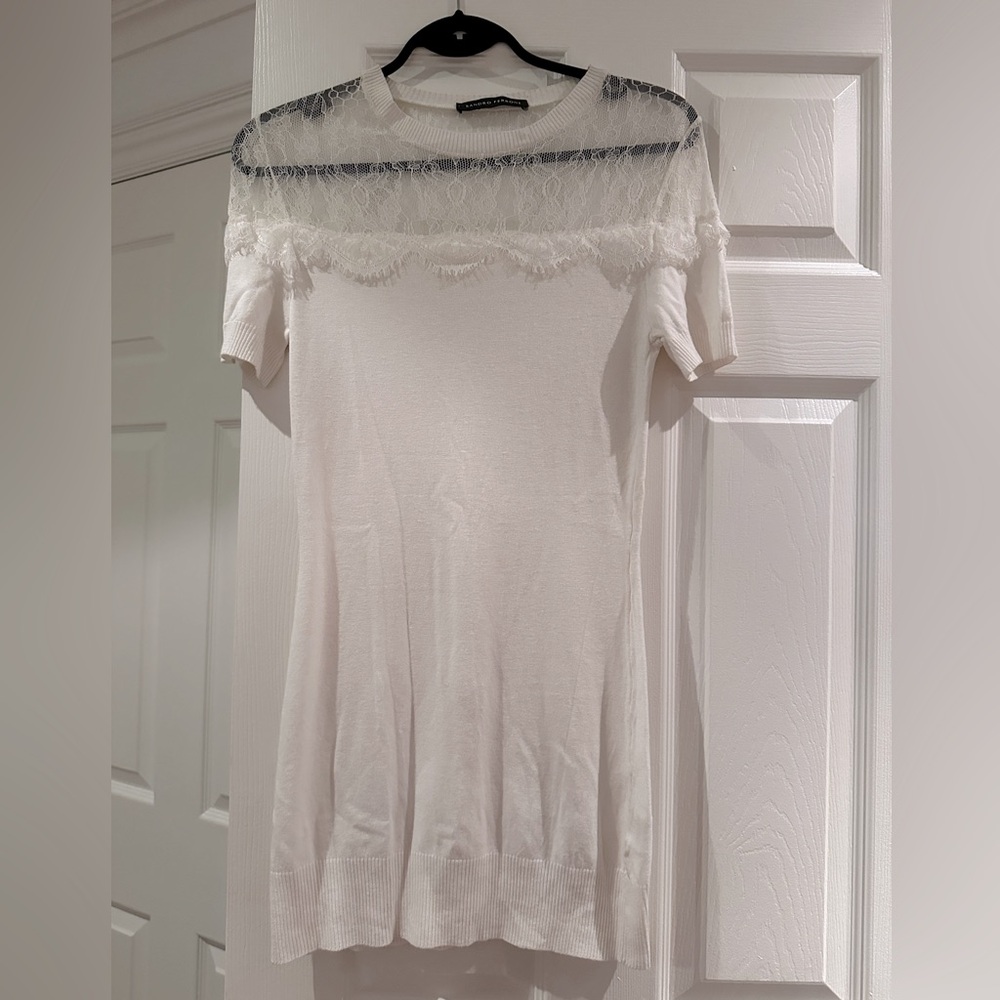 White mini dress - Brand: Sandro Ferrone. Size XS /S never worn